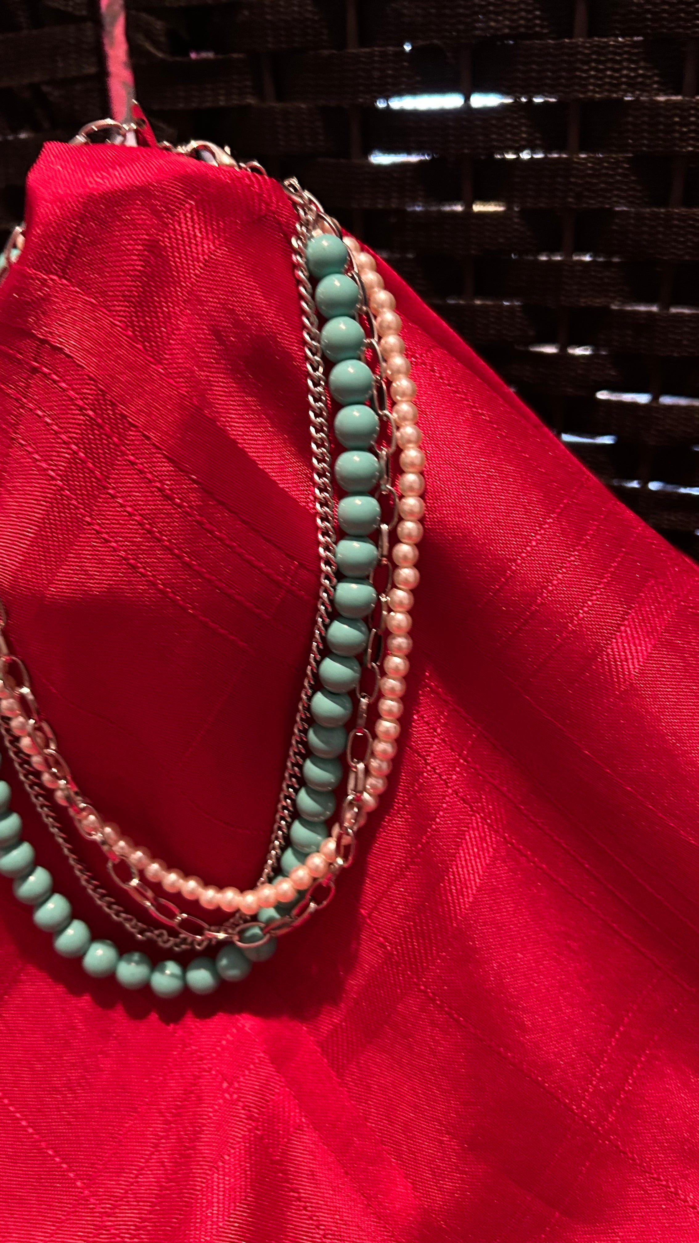 multi-strand layered necklace