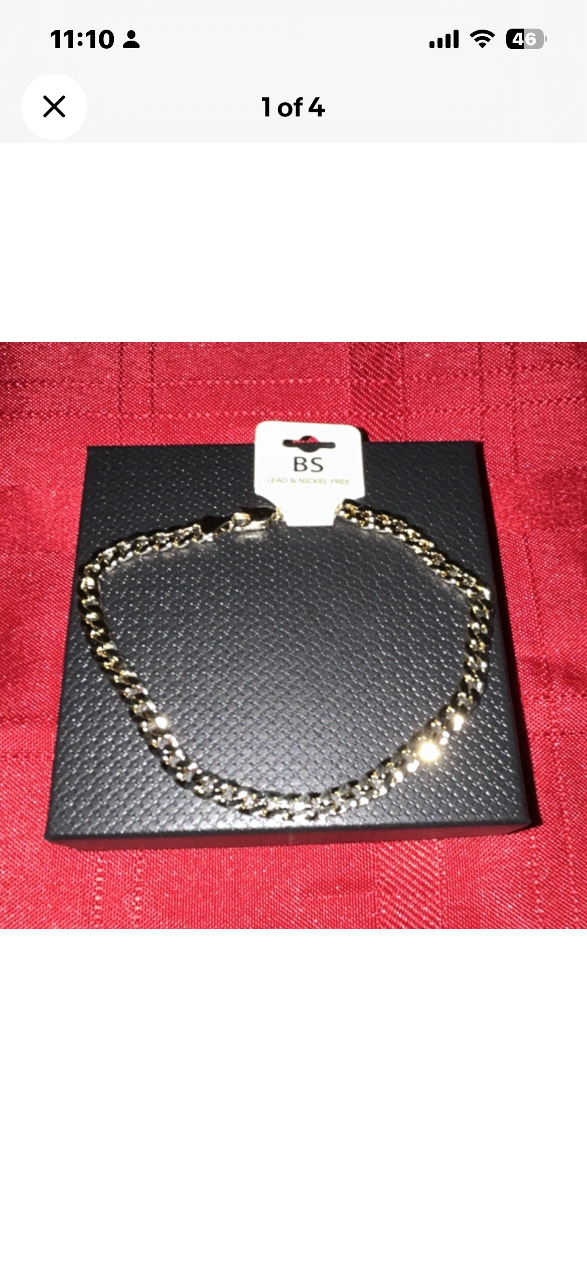 BS Gold Curb Link Chain Ankle Bracelet, Lead & Nickel Free,
Lobster Closure