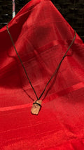 Raw clear quartz pendant