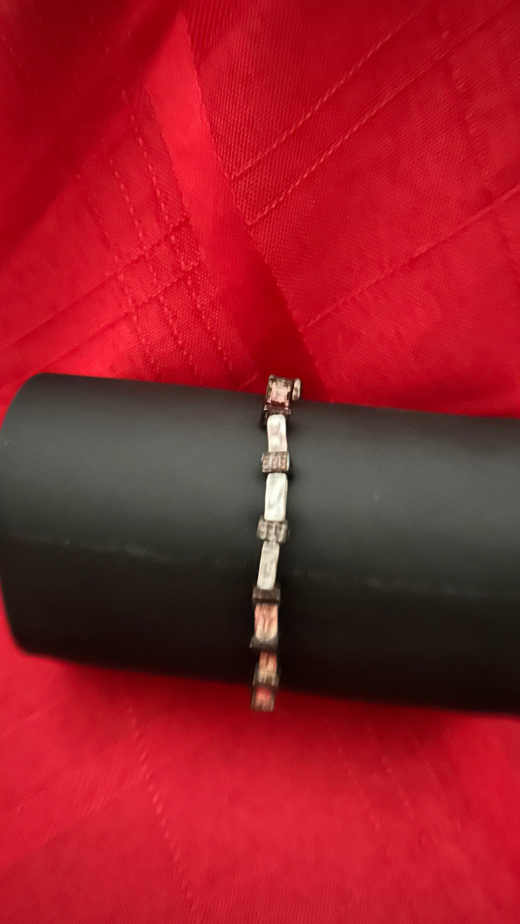 A handcrafted beaded bracelet
