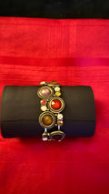 vintage-style stretch cuff bracelet