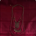 multi-layered fringe statement piece