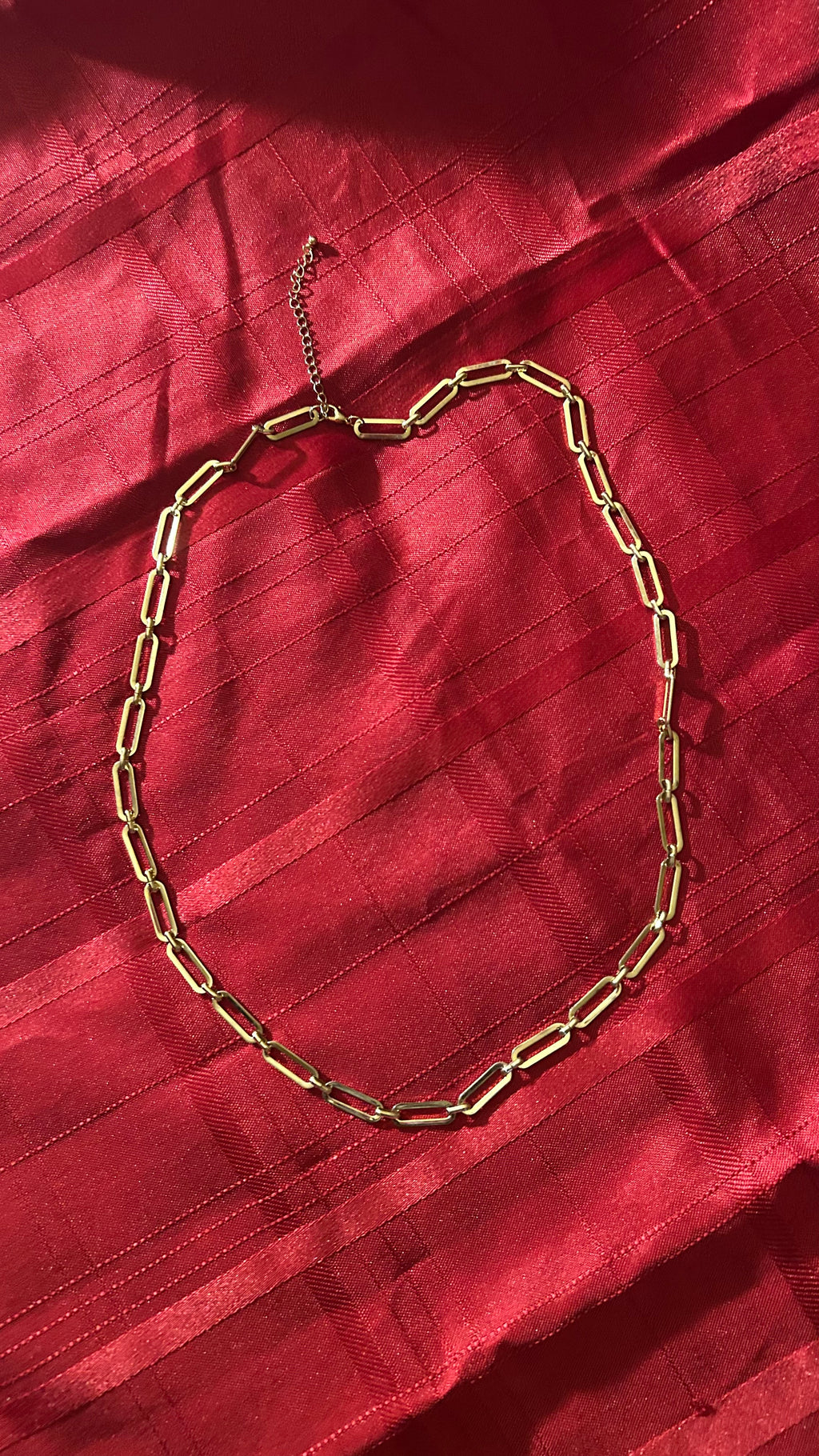 paperclip link chain necklace