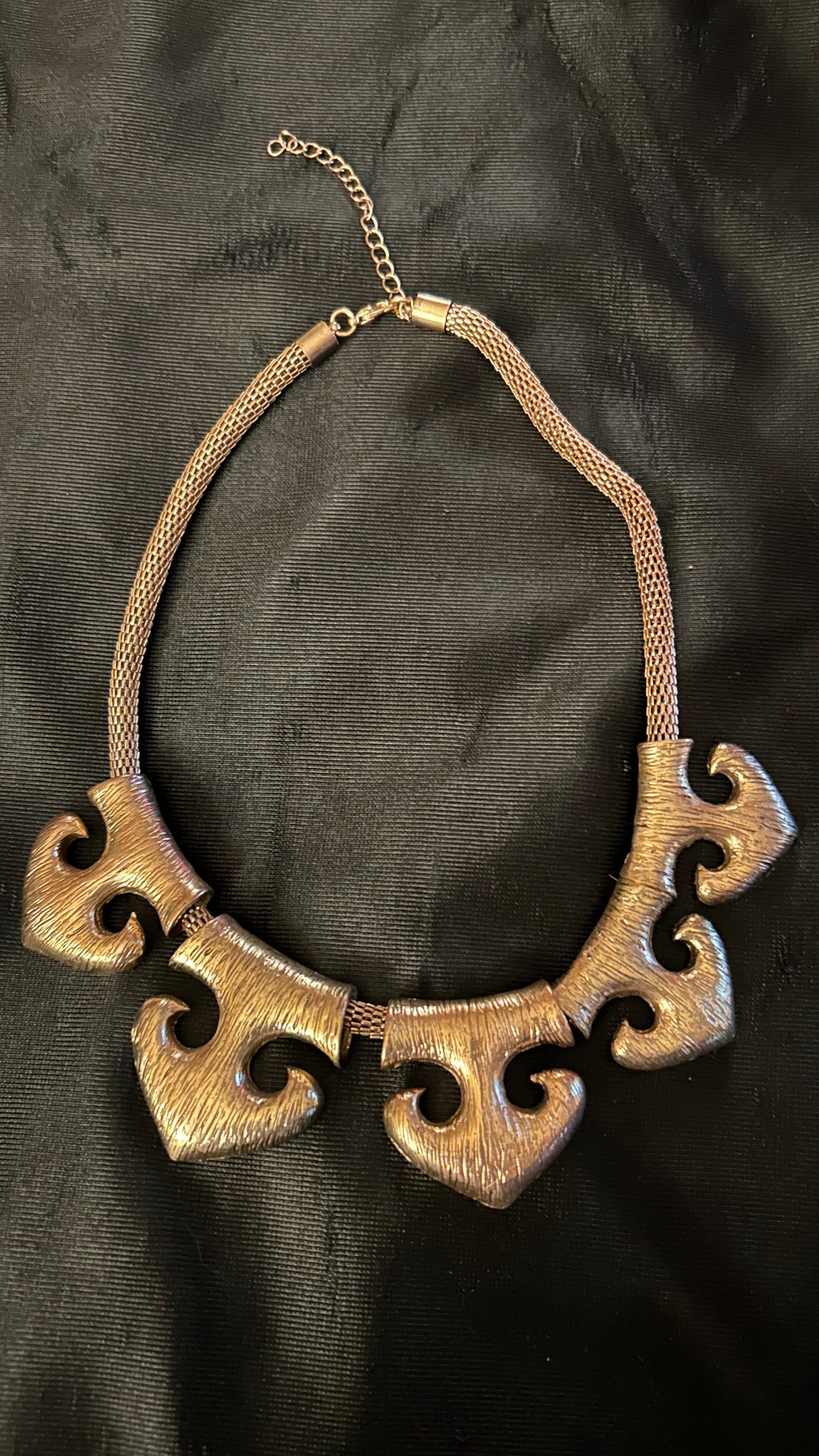 Vintage Gold-Tone Statament Collar