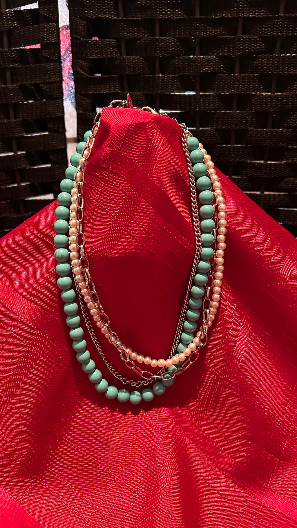 multi-strand layered necklace