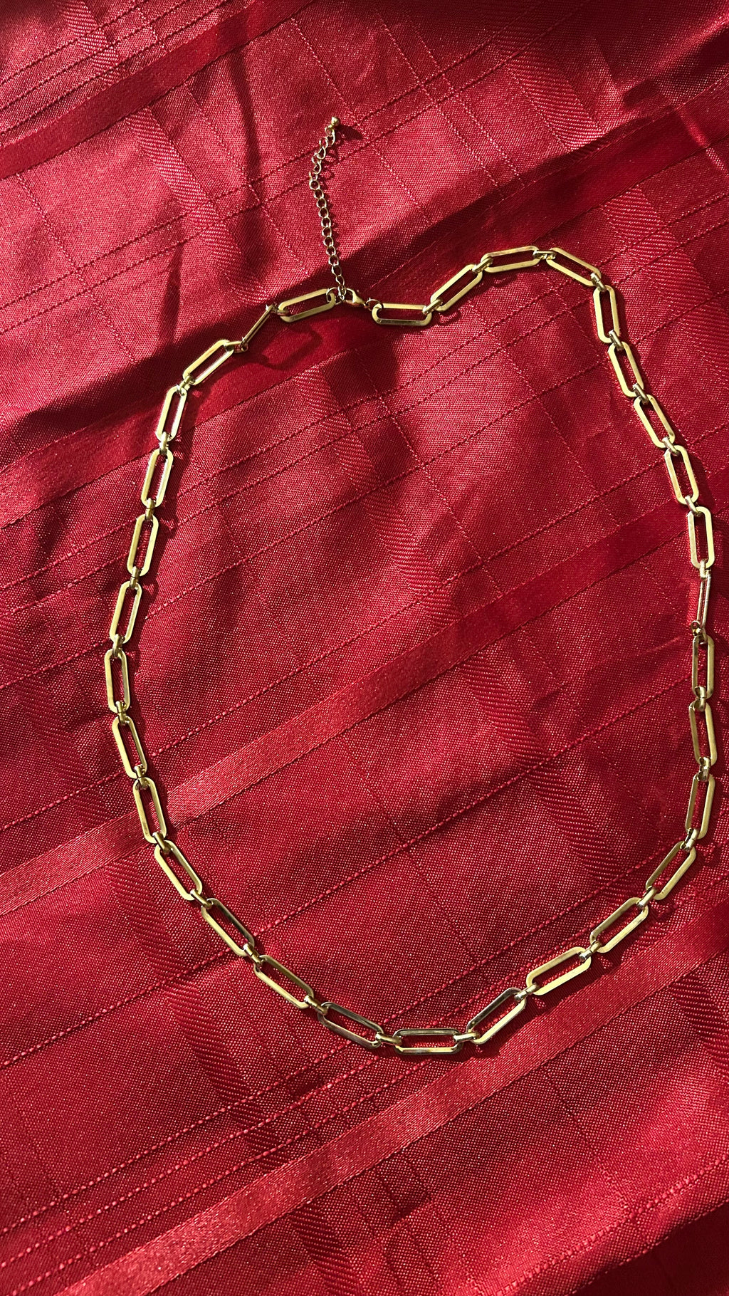 paperclip link chain necklace