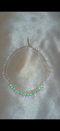Rhinestone collar necklace