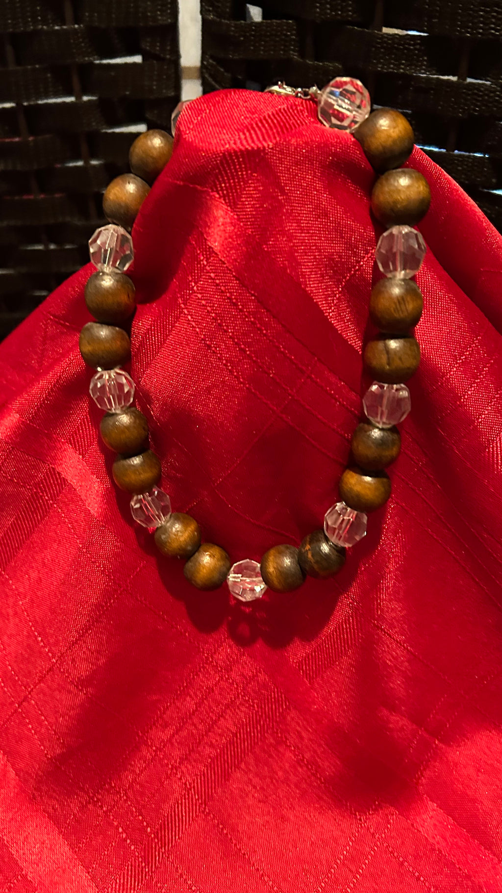 boho-style statement jewelry or chunky wood fashion accessories