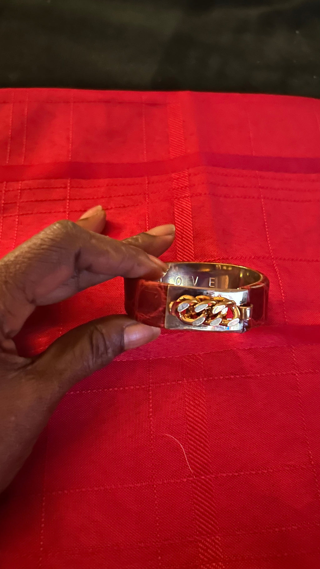 vintage Italian hinged bangle