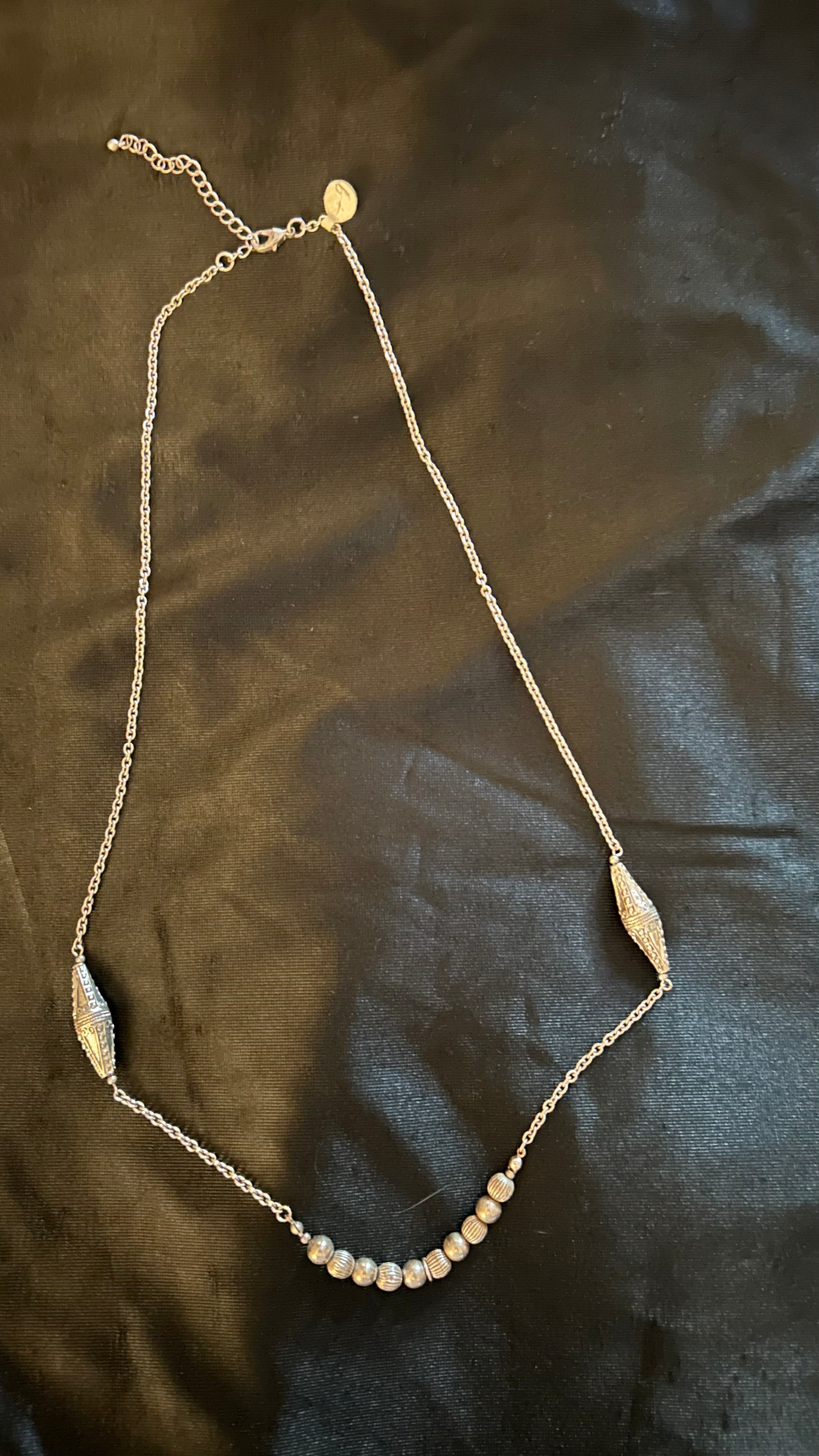 Silver tone chain