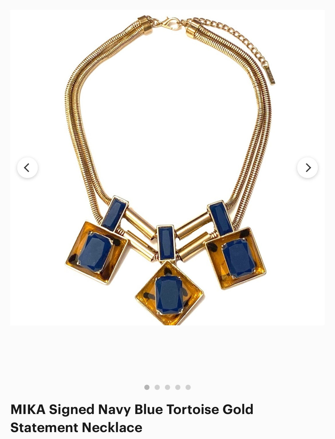 Mika Signed Statement Necklace