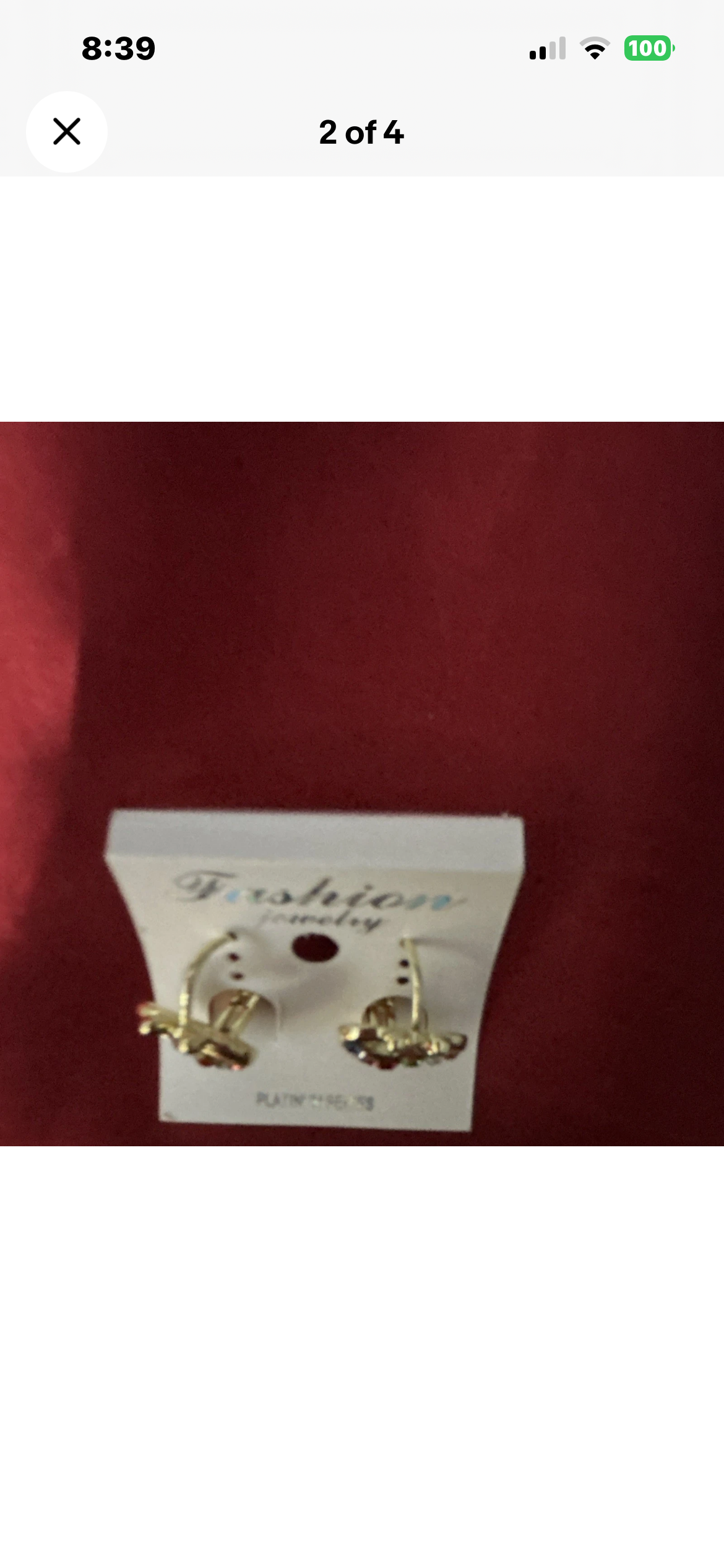 Fashion Jewelry Gold Heart Stud
Earrings Multicolor Crystal
Butterfly Closure