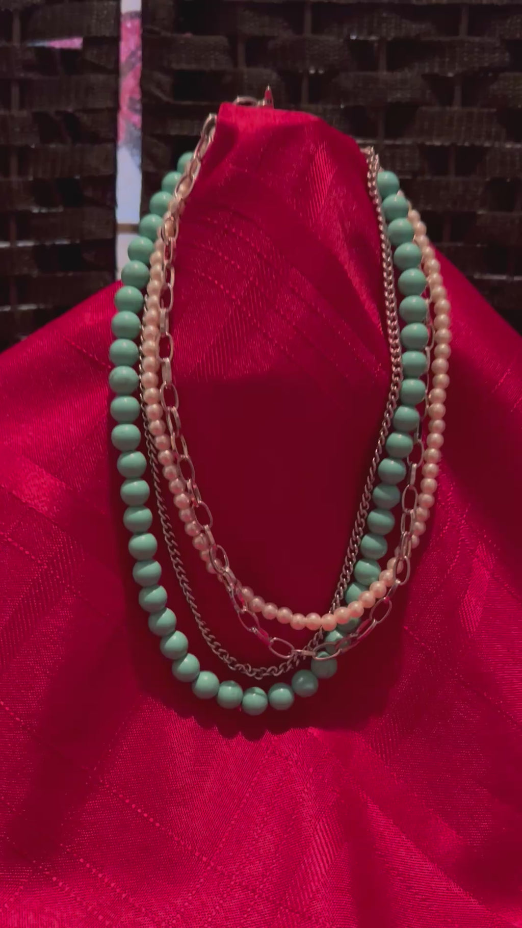 multi-strand layered necklace