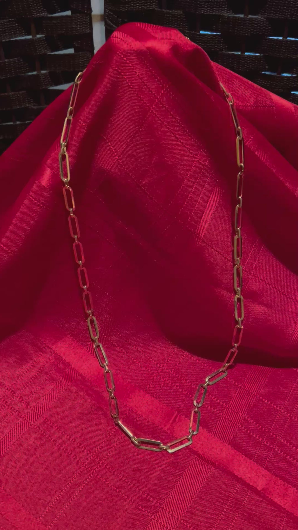 paperclip link chain necklace