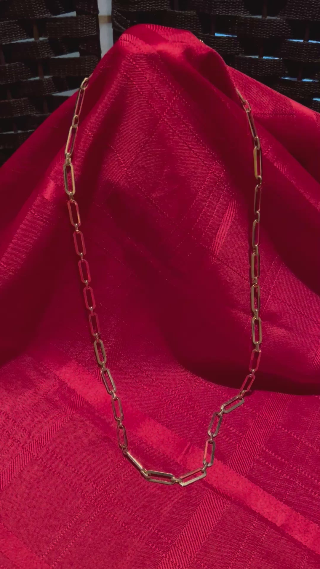 paperclip link chain necklace